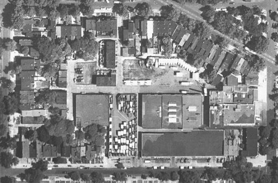 Aerial view of Square 551.